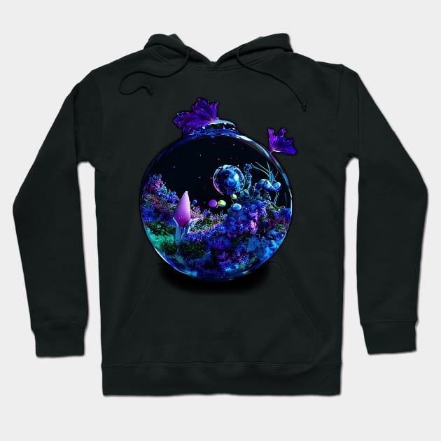 Alien Garden Hoodie by Pebbles Joy Designs